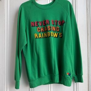 Aviator Nation Sweatshirt with Colorful Lettering XL